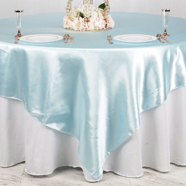 90" x 90" Satin Table Overlay