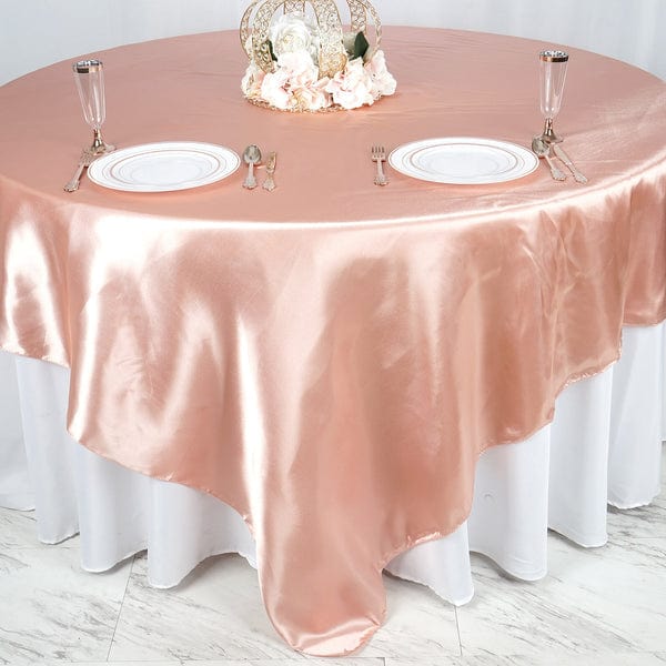 90" x 90" Satin Table Overlay