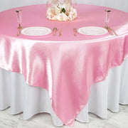 90" x 90" Satin Table Overlay