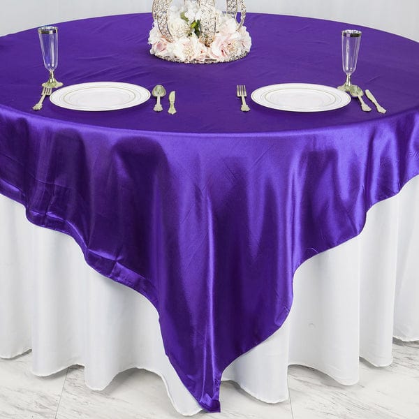 90" x 90" Satin Table Overlay
