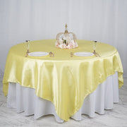 90" x 90" Satin Table Overlay