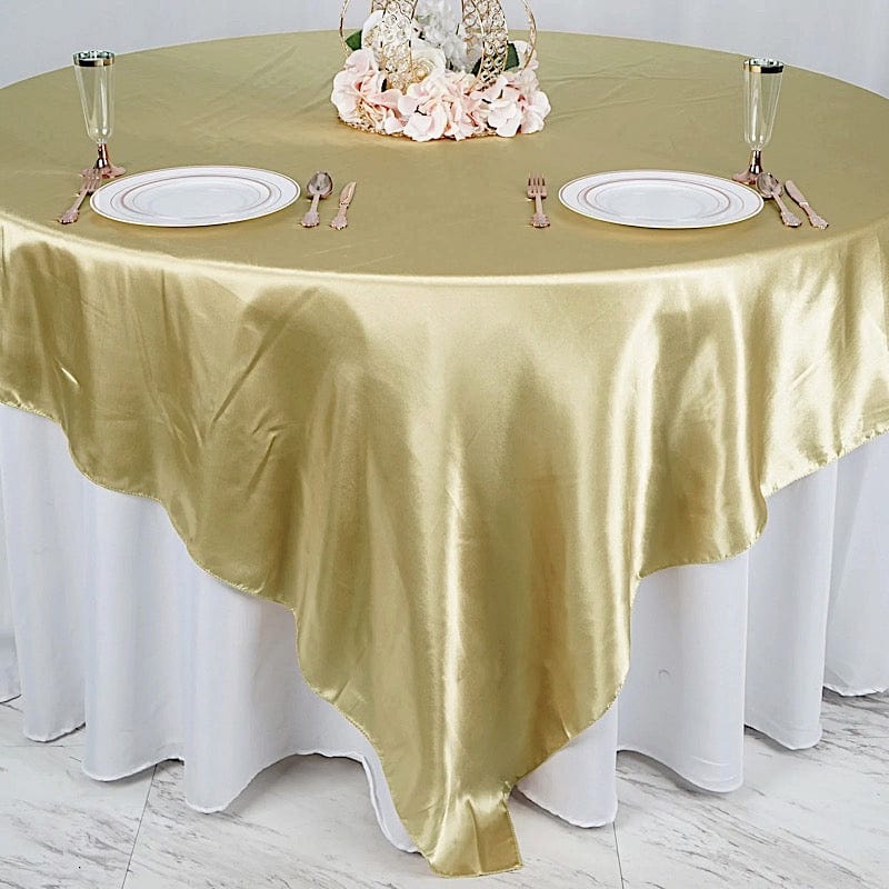90" x 90" Satin Table Overlay