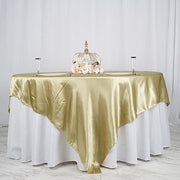 90" x 90" Satin Table Overlay
