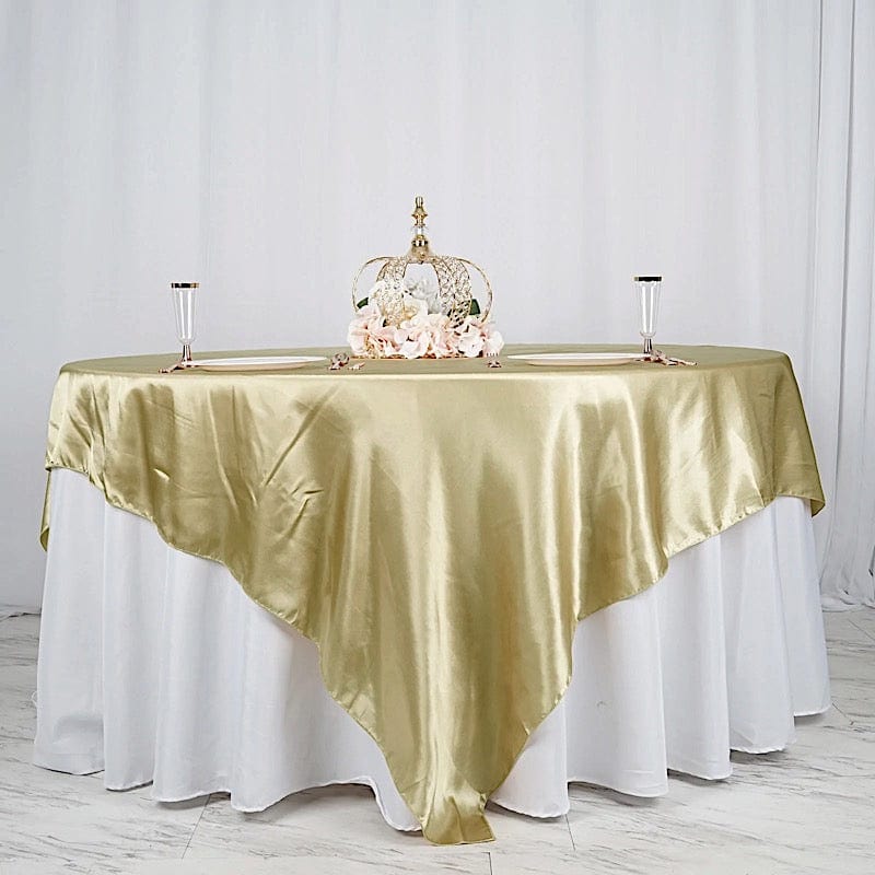 90" x 90" Satin Table Overlay