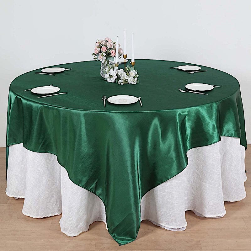 90" x 90" Satin Table Overlay