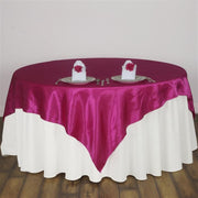 90" x 90" Satin Table Overlay LAY90_STN_FUSH