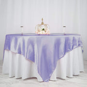 90" x 90" Satin Table Overlay LAY90_STN_LAV