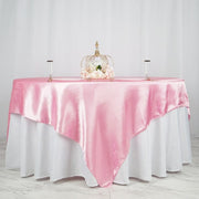 90" x 90" Satin Table Overlay LAY90_STN_PINK