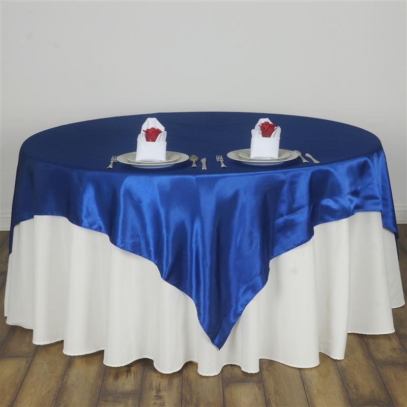 90" x 90" Satin Table Overlay LAY90_STN_ROY