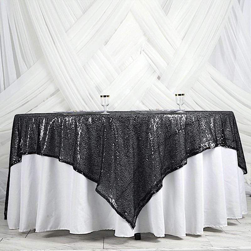 90" x 90" Sequined Table Overlay