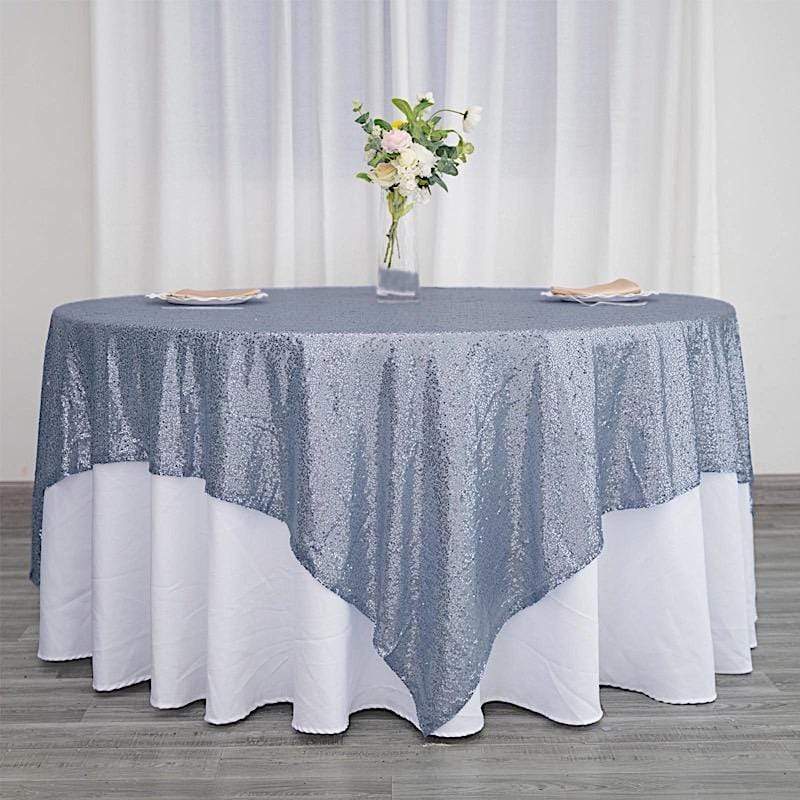 90" x 90" Sequined Table Overlay