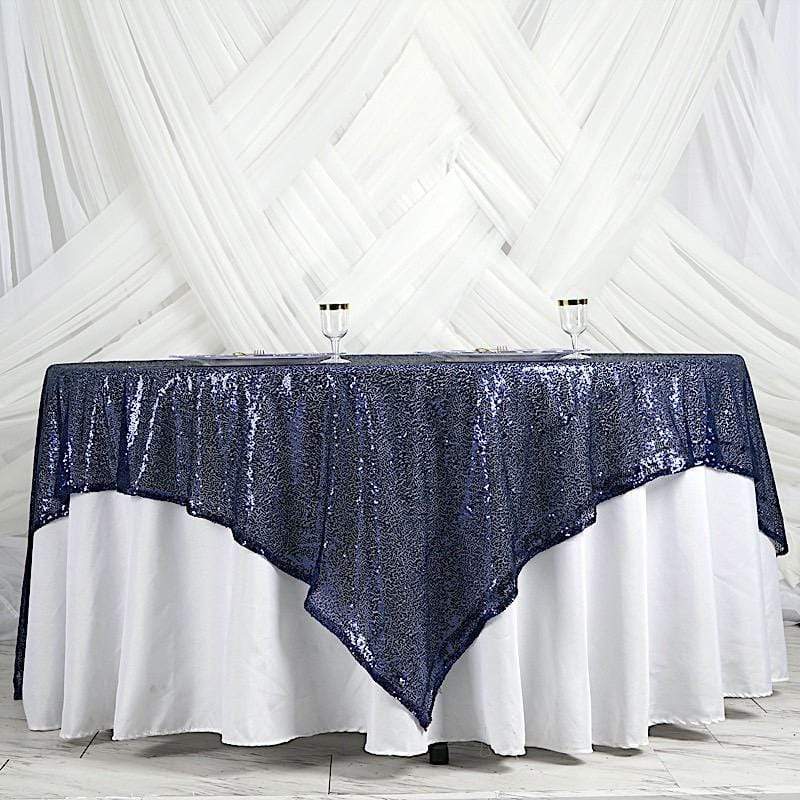 90" x 90" Sequined Table Overlay