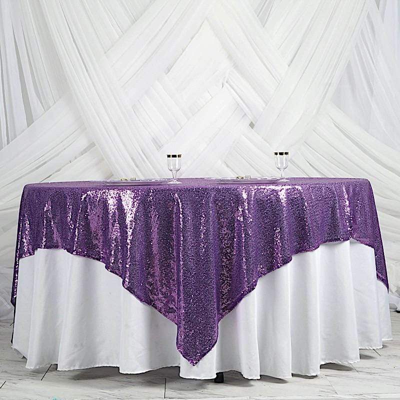 90" x 90" Sequined Table Overlay