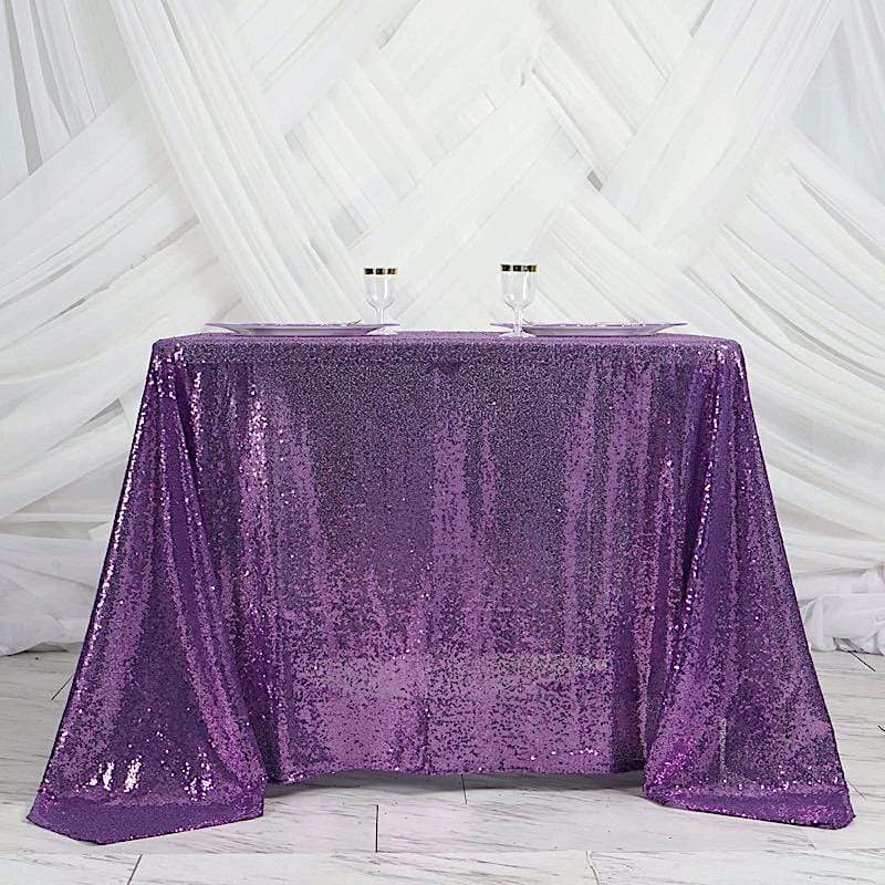 90" x 90" Sequined Table Overlay