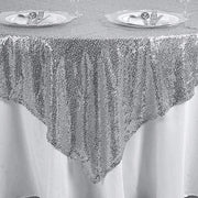 90" x 90" Sequined Table Overlay