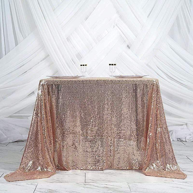 90" x 90" Sequined Table Overlay