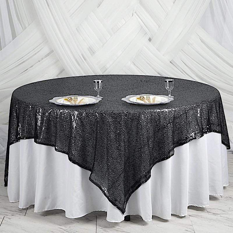 90" x 90" Sequined Table Overlay