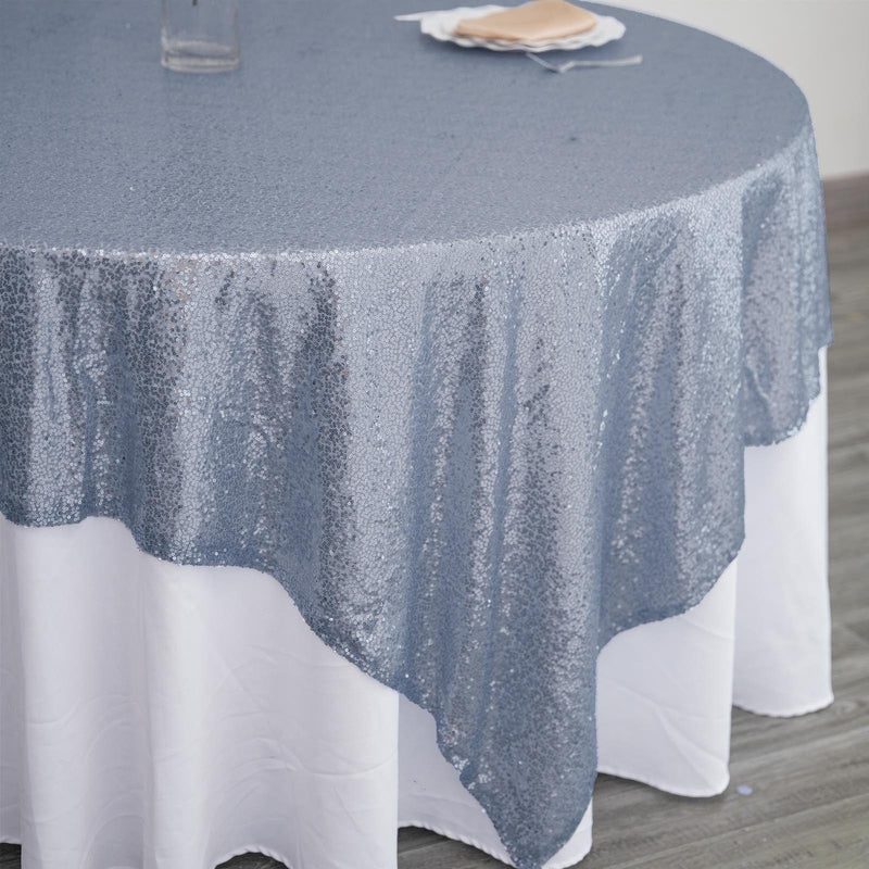 90" x 90" Sequined Table Overlay