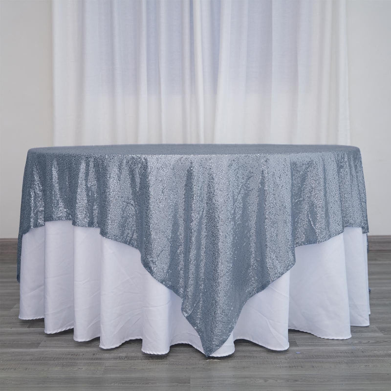 90" x 90" Sequined Table Overlay