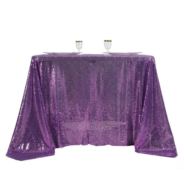 90" x 90" Sequined Table Overlay