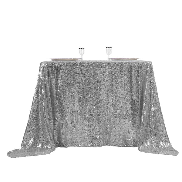 90" x 90" Sequined Table Overlay