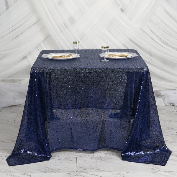 90" x 90" Sequined Table Overlay