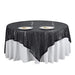 90" x 90" Sequined Table Overlay LAY90_02_BLK