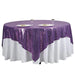 90" x 90" Sequined Table Overlay LAY90_02_PURP