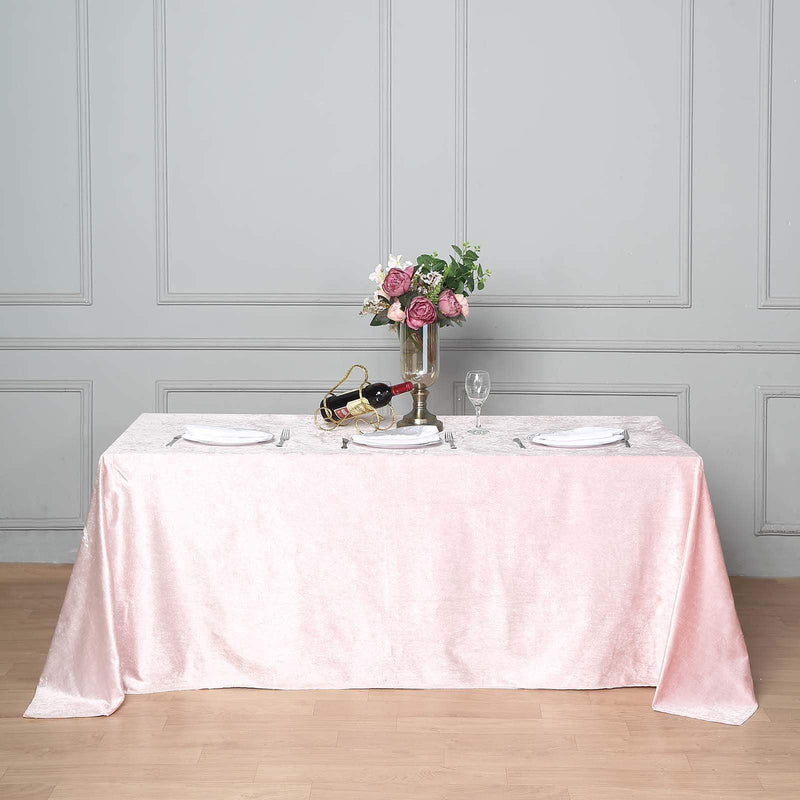 90"x132" Premium Velvet Rectangular Tablecloth