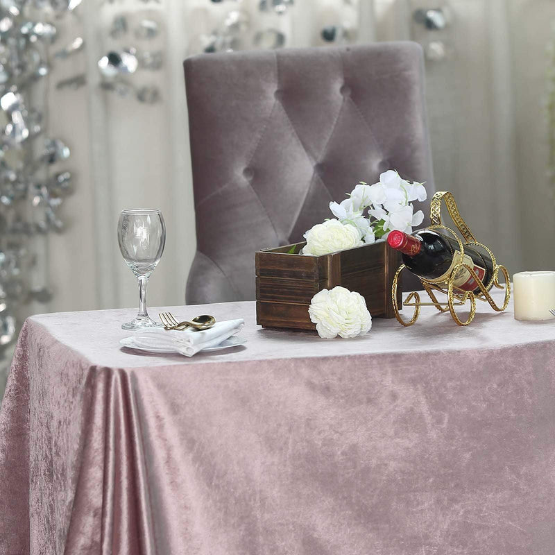 90"x132" Premium Velvet Rectangular Tablecloth