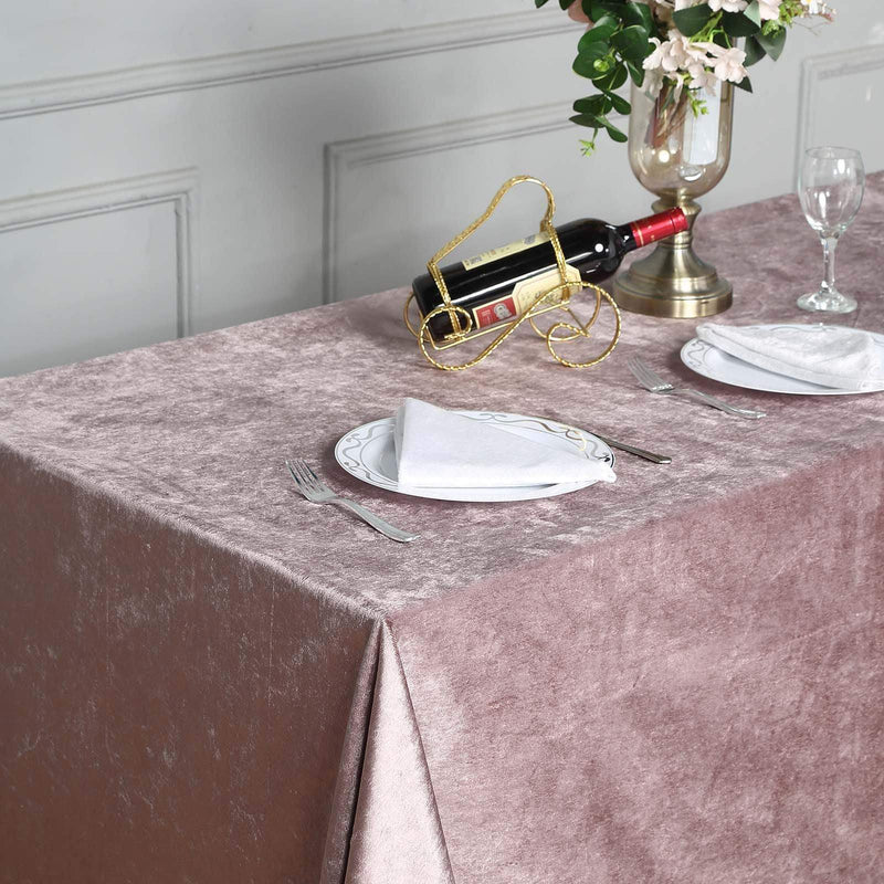 90"x132" Premium Velvet Rectangular Tablecloth