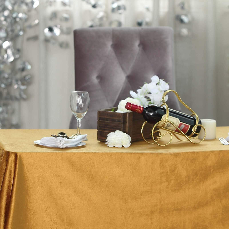 90"x132" Premium Velvet Rectangular Tablecloth