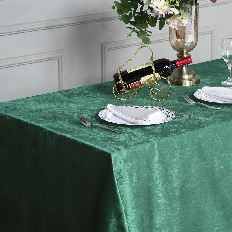90"x132" Premium Velvet Rectangular Tablecloth