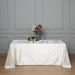 90"x132" Premium Velvet Rectangular Tablecloth - Ivory TAB_VEL_90132_IVR