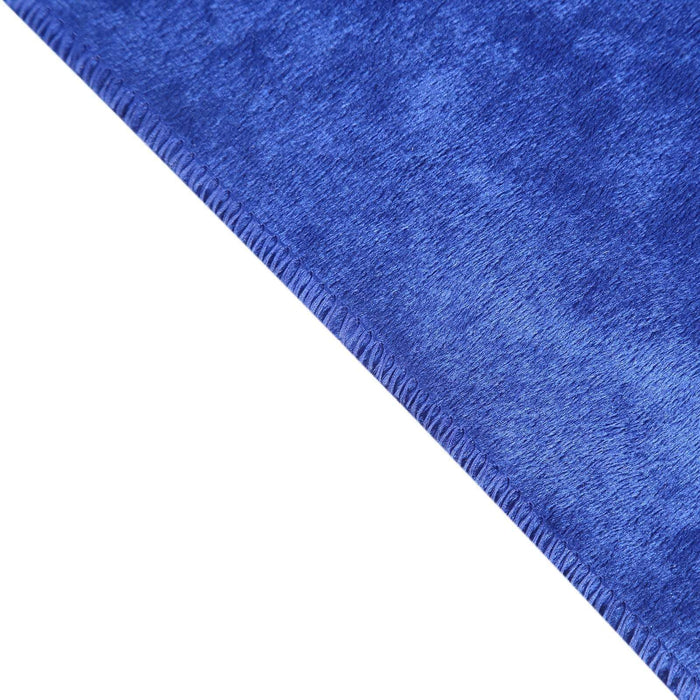 90"x132" Premium Velvet Rectangular Tablecloth - Royal Blue TAB_VEL_90132_ROY