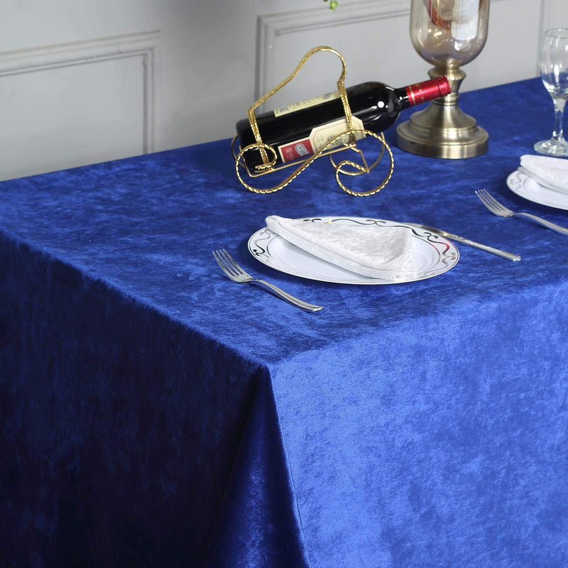 90"x132" Premium Velvet Rectangular Tablecloth