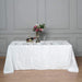 90"x132" Premium Velvet Rectangular Tablecloth - White TAB_VEL_90132_WHT