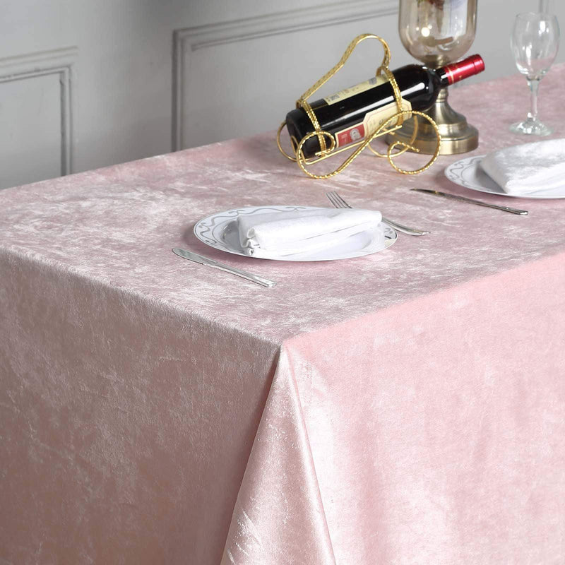 90"x132" Premium Velvet Rectangular Tablecloth