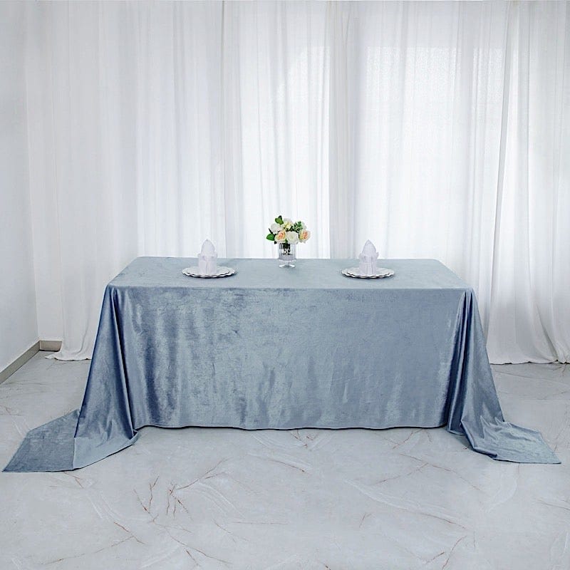 90"x132" Premium Velvet Rectangular Tablecloth