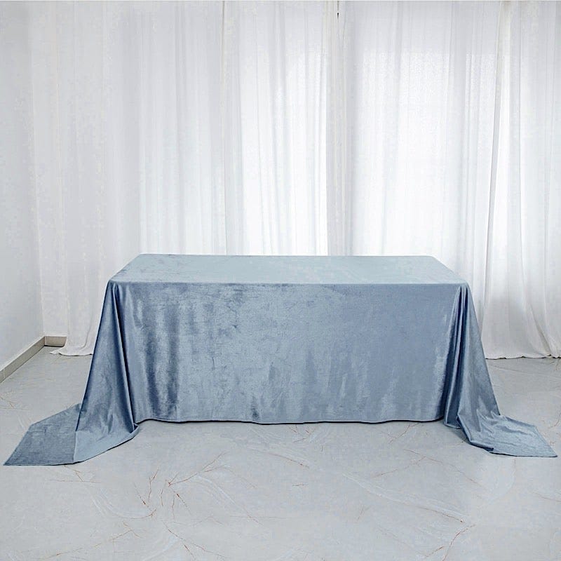 90"x132" Premium Velvet Rectangular Tablecloth