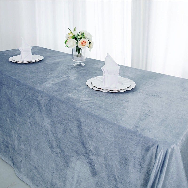 90"x132" Premium Velvet Rectangular Tablecloth