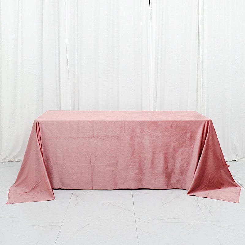90"x132" Premium Velvet Rectangular Tablecloth