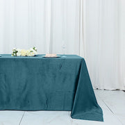 90"x132" Premium Velvet Rectangular Tablecloth