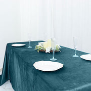 90"x132" Premium Velvet Rectangular Tablecloth