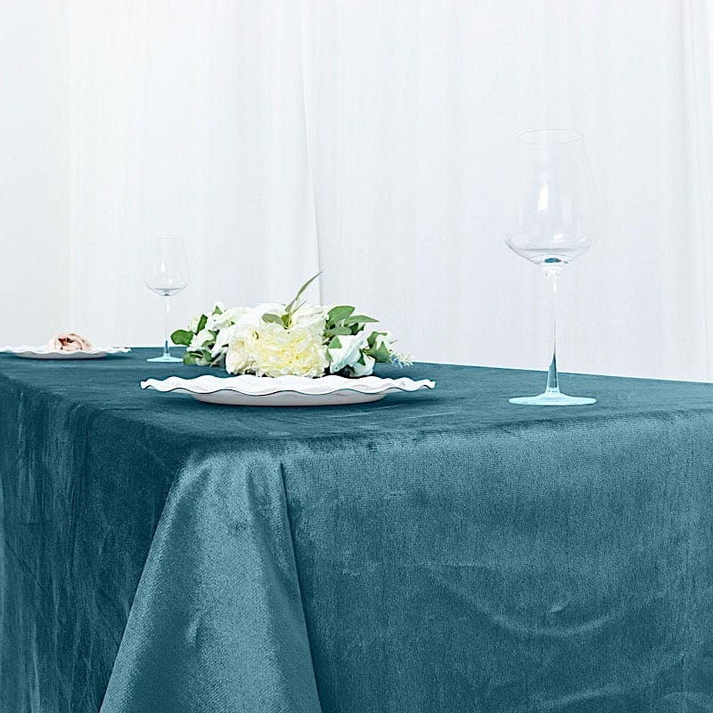 90"x132" Premium Velvet Rectangular Tablecloth