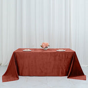 90"x132" Premium Velvet Rectangular Tablecloth