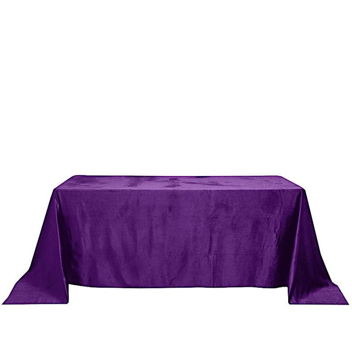 90"x132" Premium Velvet Rectangular Tablecloth TAB_VEL_90132_016