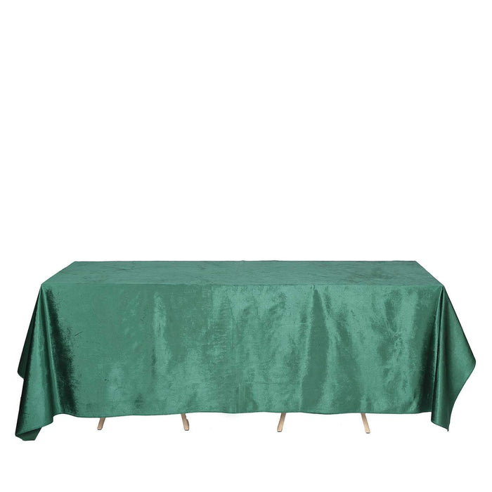90"x132" Premium Velvet Rectangular Tablecloth TAB_VEL_90132_036