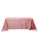 90"x132" Premium Velvet Rectangular Tablecloth TAB_VEL_90132_080