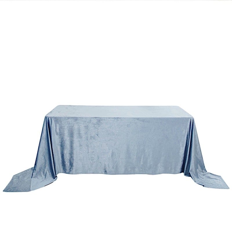 90"x132" Premium Velvet Rectangular Tablecloth TAB_VEL_90132_086